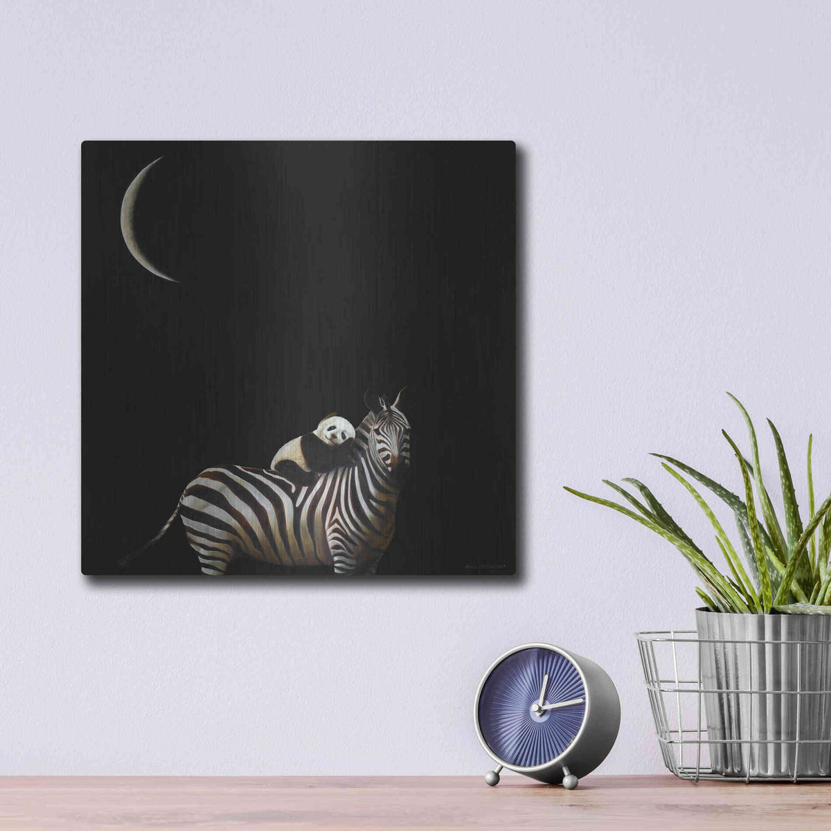 Luxe Metal Art 'Safe Passage No. 2' by Karen Hollingsworth,12x12
