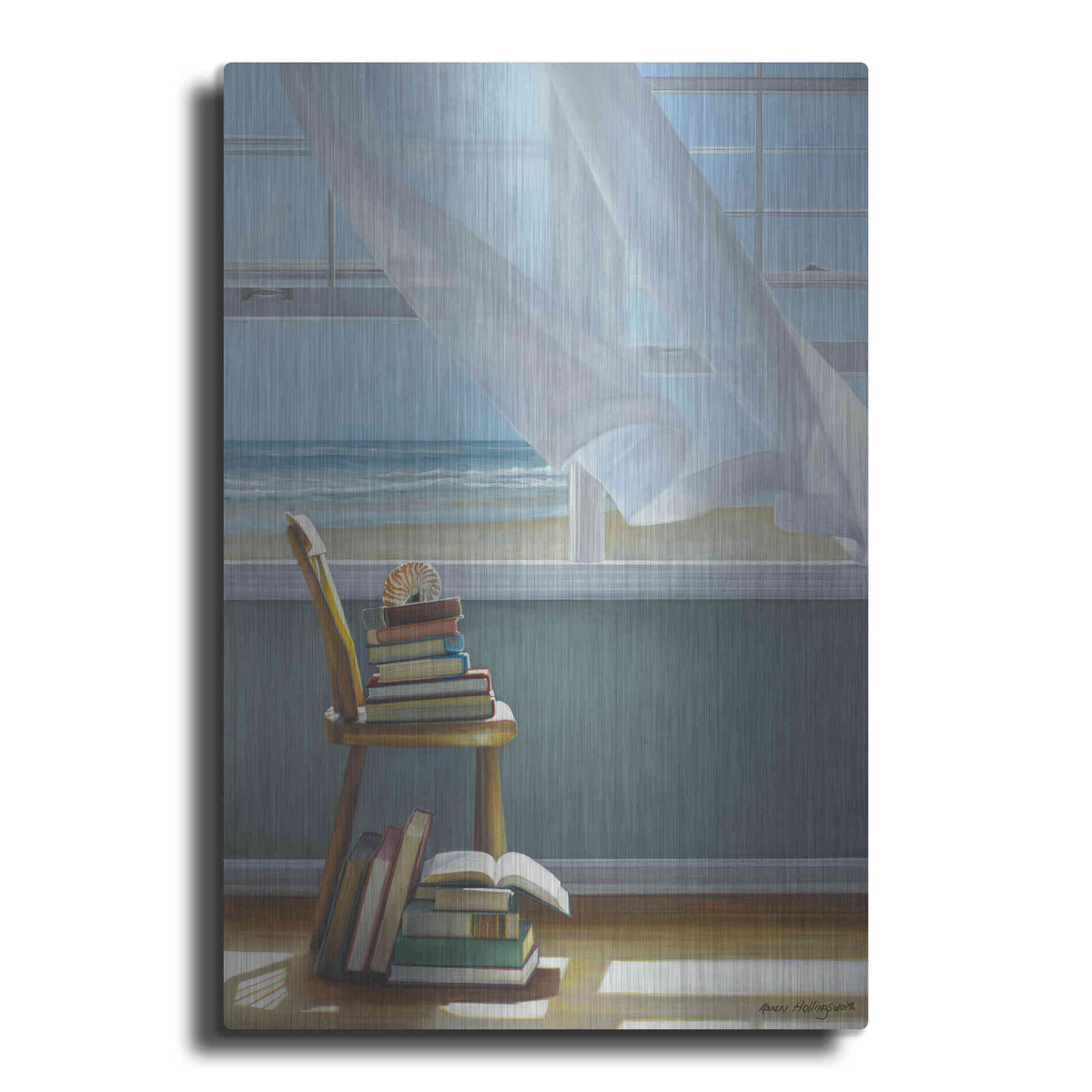 Luxe Metal Art 'Summer Reading List' by Karen Hollingsworth