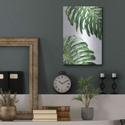 Luxe Metal Art 'Double Philodendron (color)' by Lexie Greer,12x16