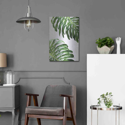 Luxe Metal Art 'Double Philodendron (color)' by Lexie Greer,16x24