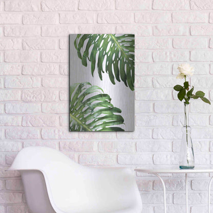 Luxe Metal Art 'Double Philodendron (color)' by Lexie Greer,16x24
