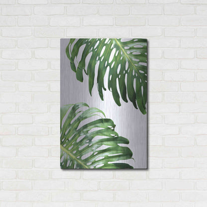 Luxe Metal Art 'Double Philodendron (color)' by Lexie Greer,24x36