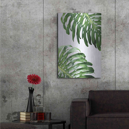 Luxe Metal Art 'Double Philodendron (color)' by Lexie Greer,24x36