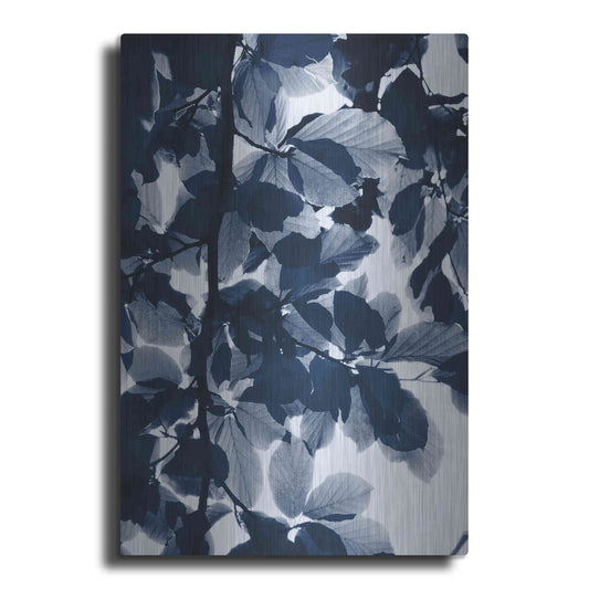 Luxe Metal Art 'Indigo Leaves' by Lexie Greer