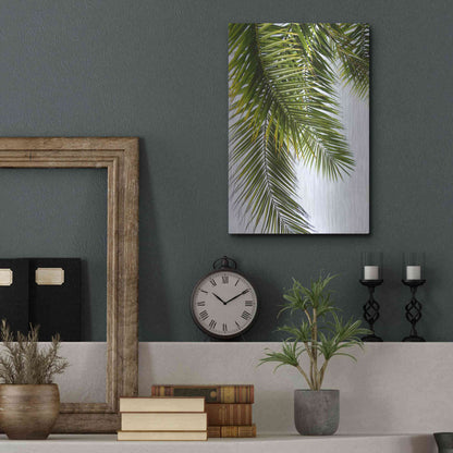 Luxe Metal Art 'Palm Leaves' by Lexie Greer,12x16