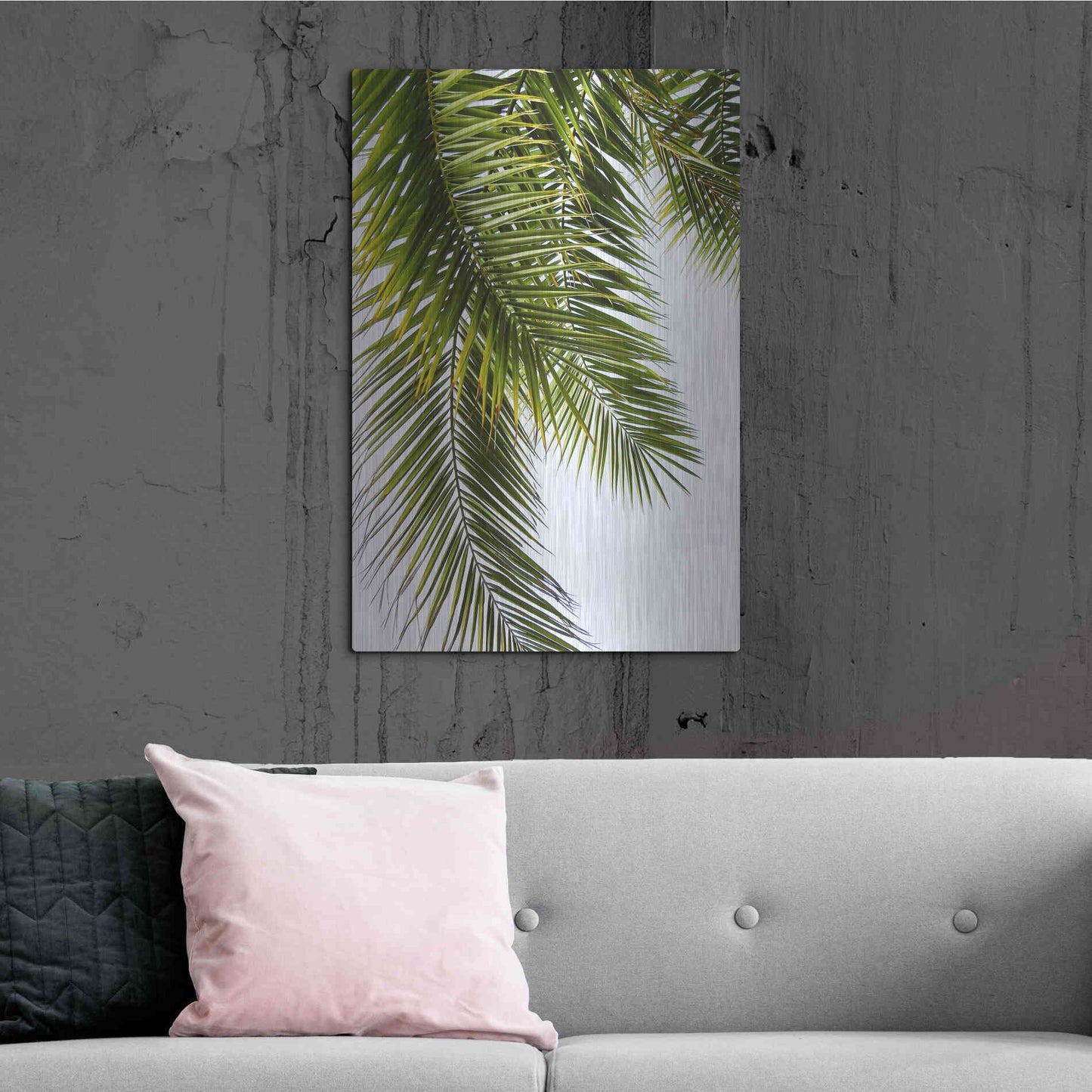 Luxe Metal Art 'Palm Leaves' by Lexie Greer,24x36