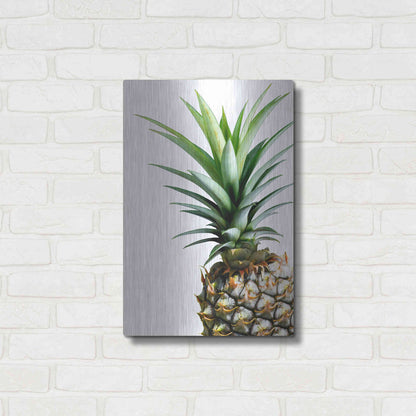 Luxe Metal Art 'Pineapple (color)' by Lexie Greer,16x24