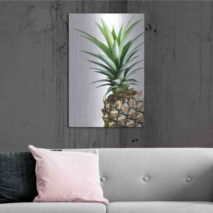 Luxe Metal Art 'Pineapple (color)' by Lexie Greer,24x36