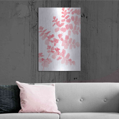 Luxe Metal Art 'Pink Maidenhair' by Lexie Greer,24x36