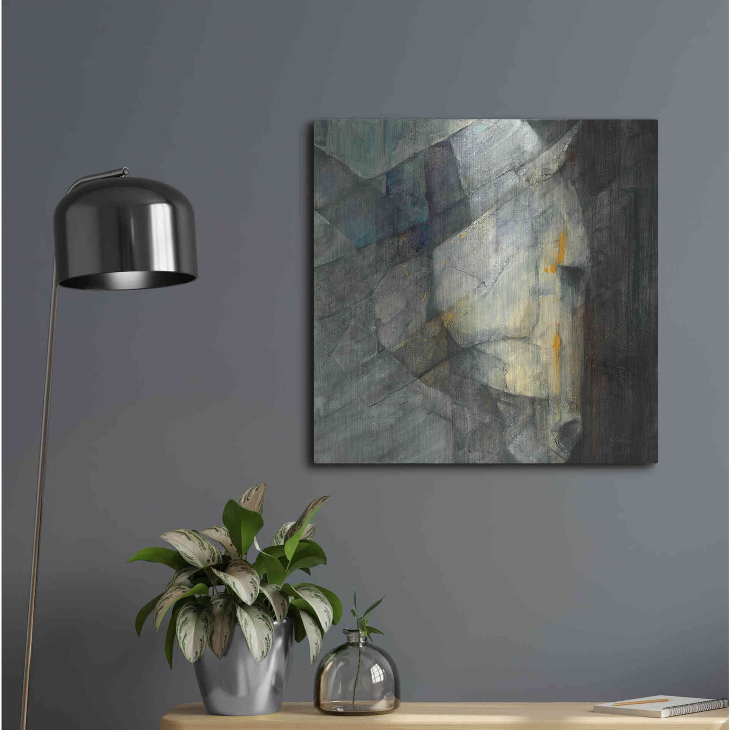 Luxe Metal Art 'Quiet' by Albena Hristova, Metal Wall Art,24x24