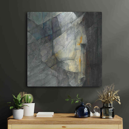 Luxe Metal Art 'Quiet' by Albena Hristova, Metal Wall Art,24x24