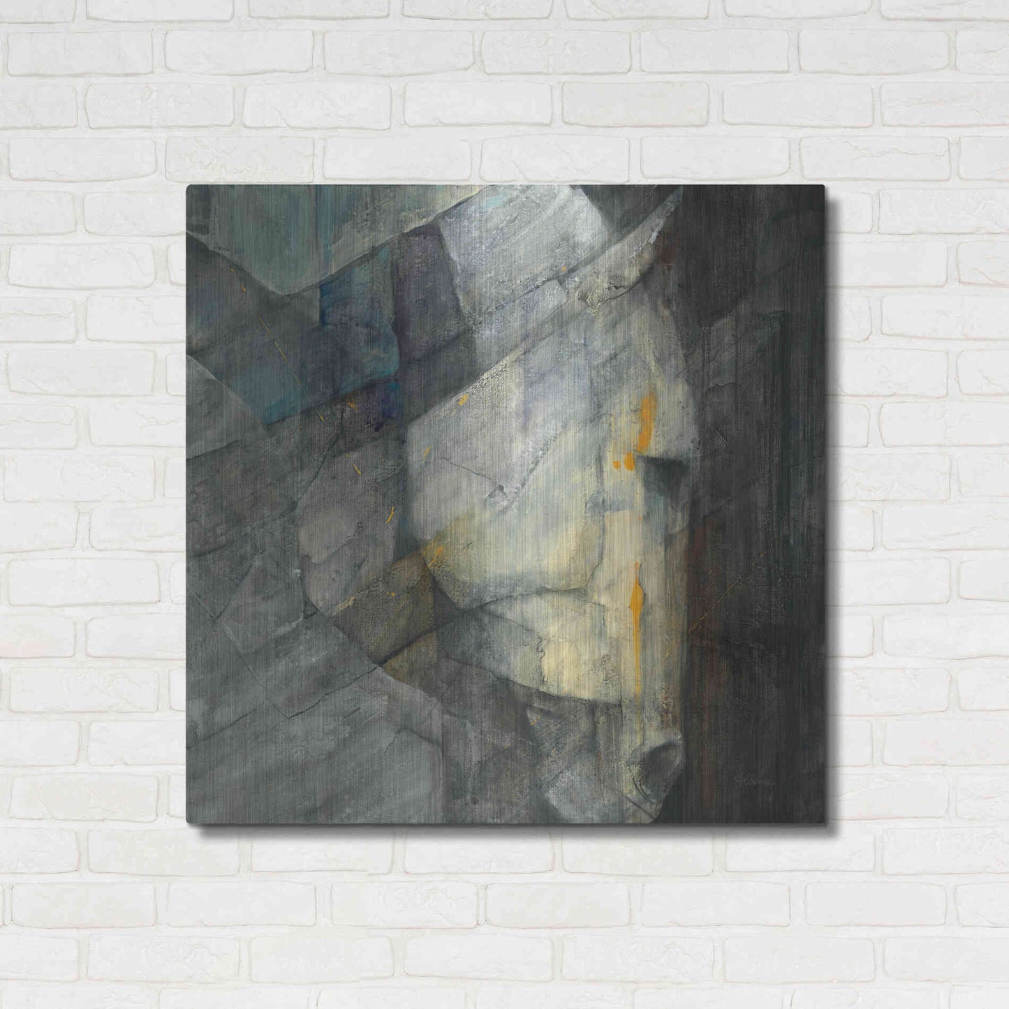 Luxe Metal Art 'Quiet' by Albena Hristova, Metal Wall Art,36x36