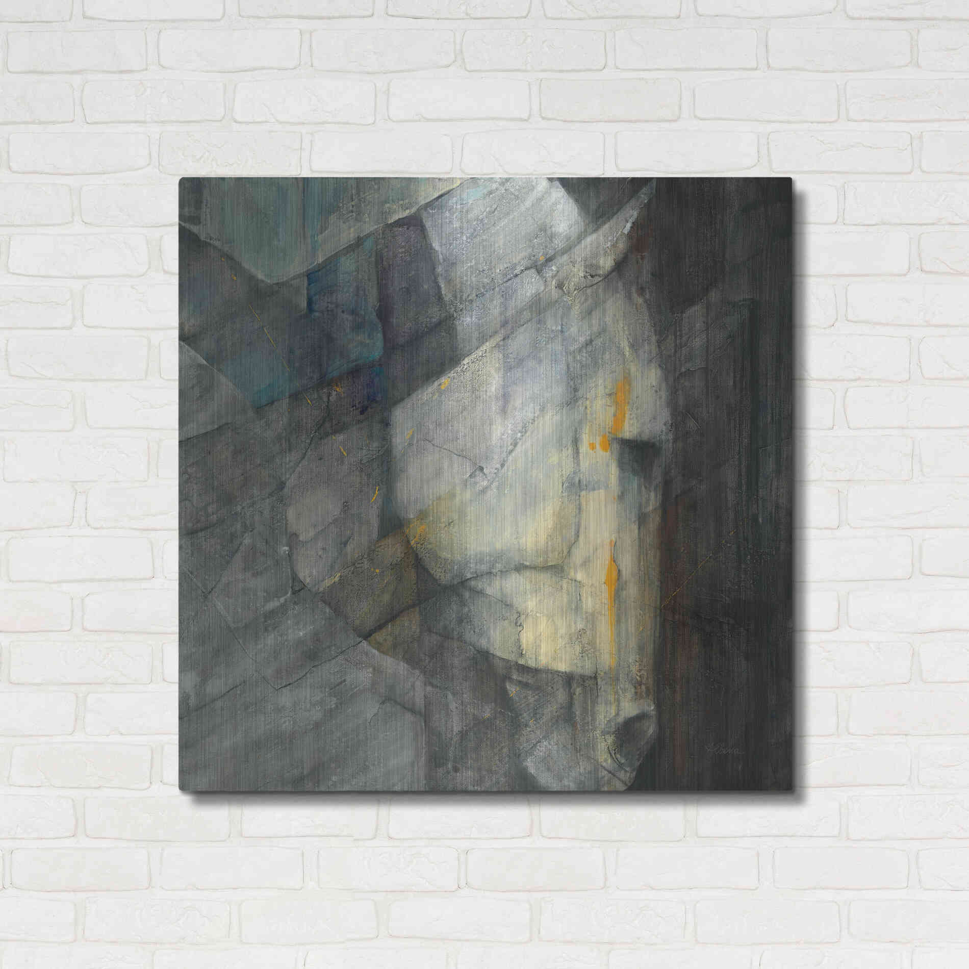 Luxe Metal Art 'Quiet' by Albena Hristova, Metal Wall Art,36x36