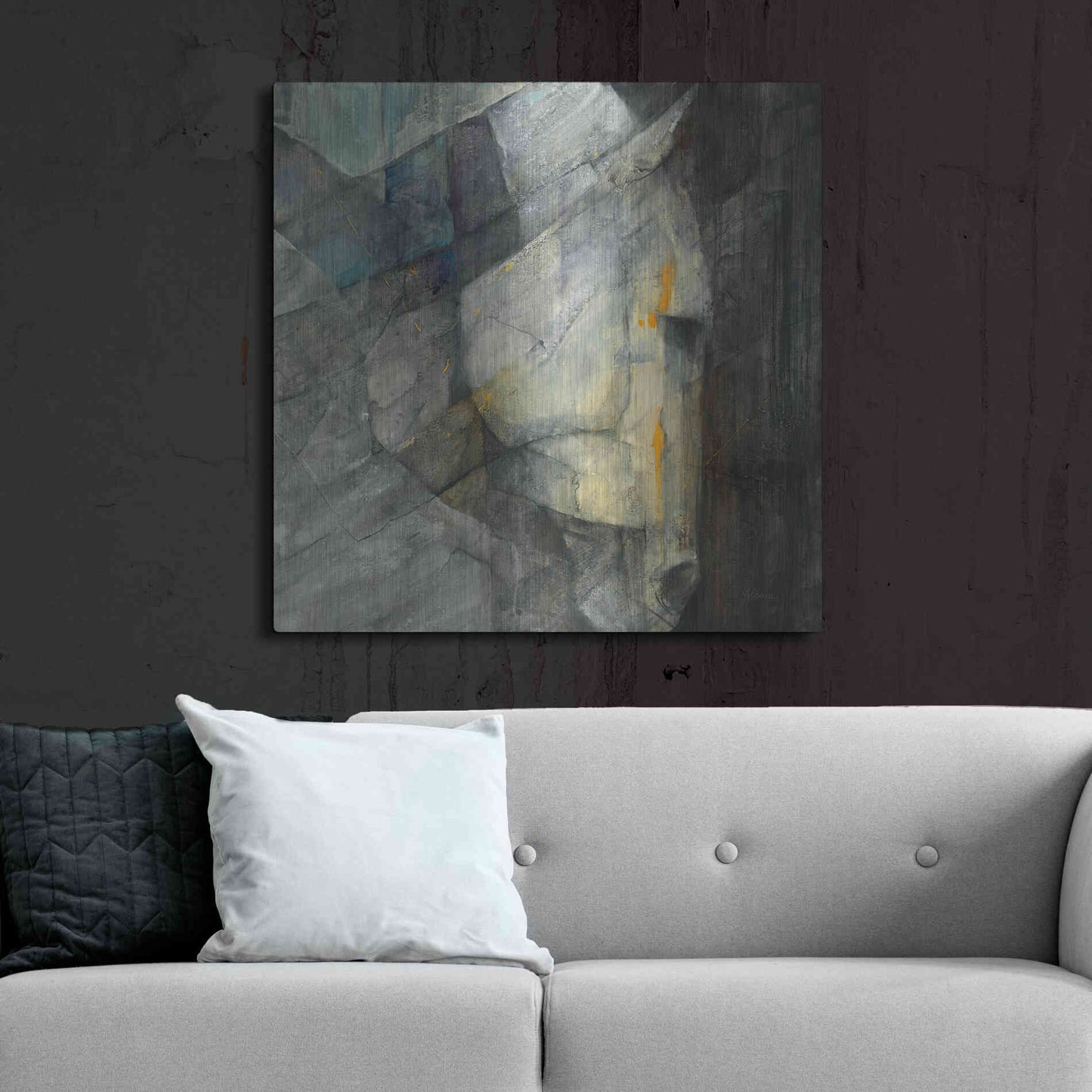 Luxe Metal Art 'Quiet' by Albena Hristova, Metal Wall Art,36x36