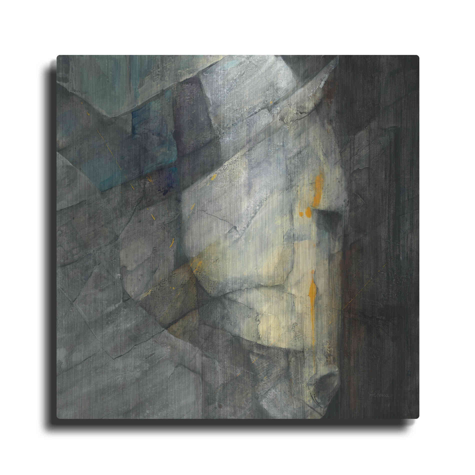 Luxe Metal Art 'Quiet' by Albena Hristova, Metal Wall Art