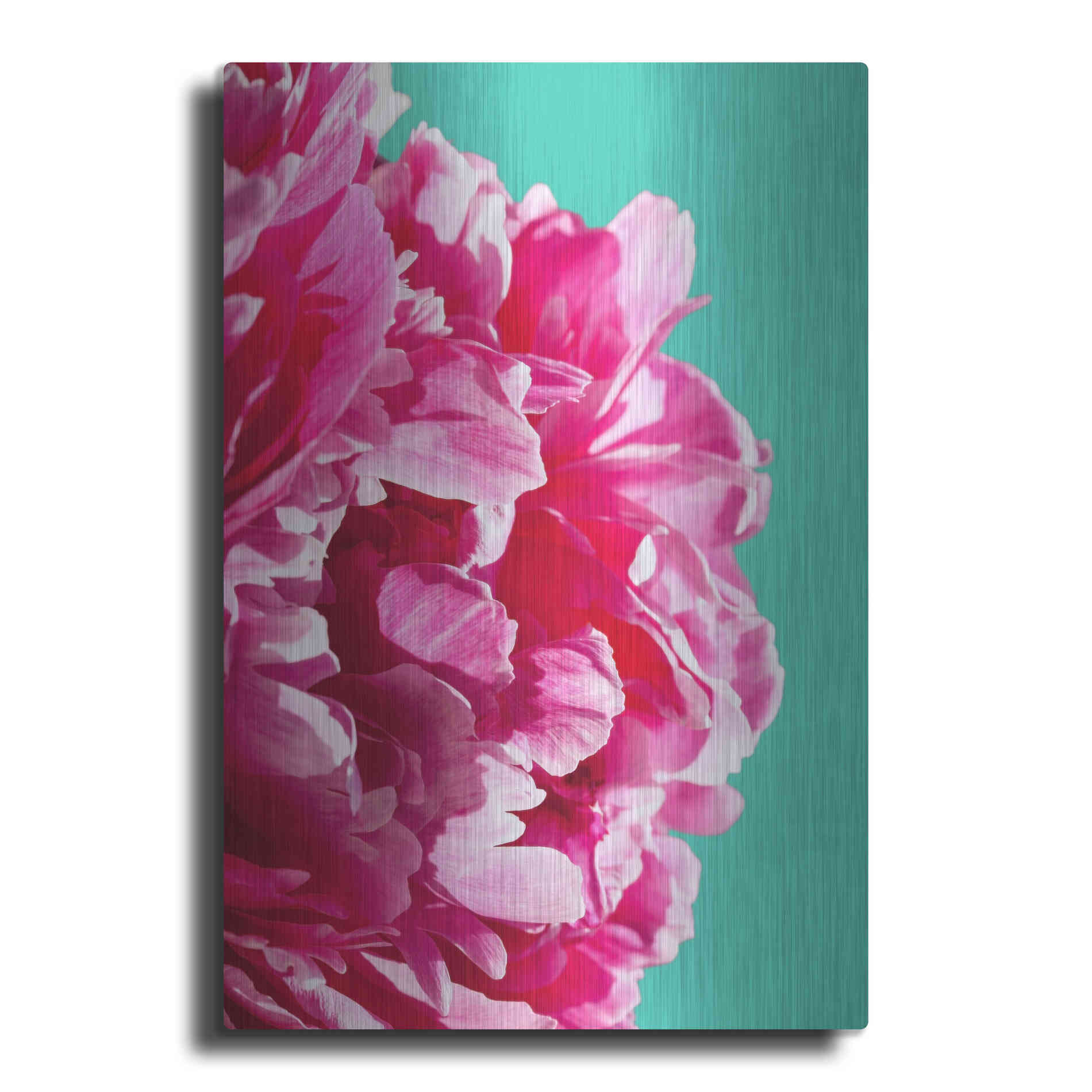 Luxe Metal Art 'Pink Peony' by Lexie Greer