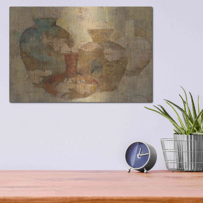 Luxe Metal Art 'Still Life Quartet' by Albena Hristova, Metal Wall Art,16x12