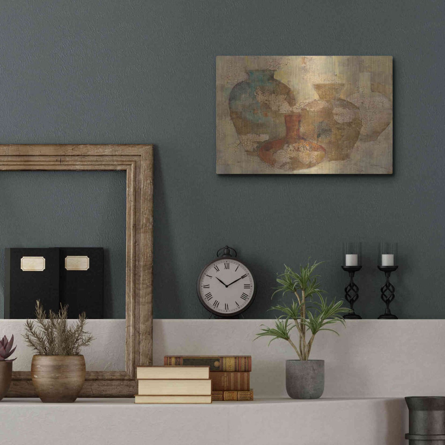 Luxe Metal Art 'Still Life Quartet' by Albena Hristova, Metal Wall Art,16x12