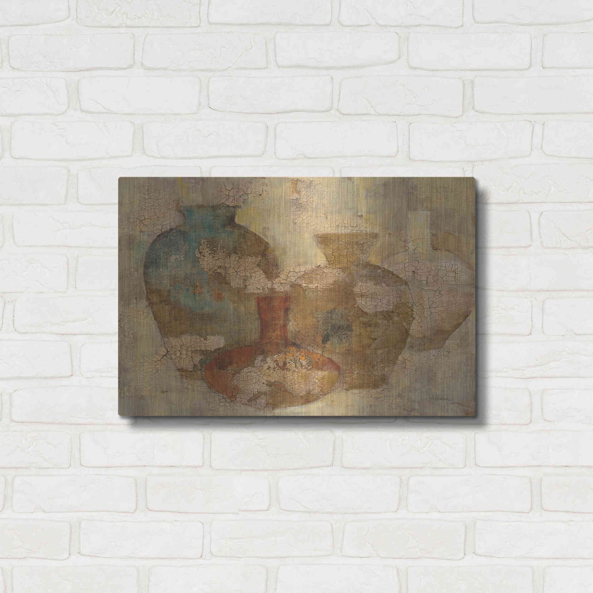 Luxe Metal Art 'Still Life Quartet' by Albena Hristova, Metal Wall Art,24x16
