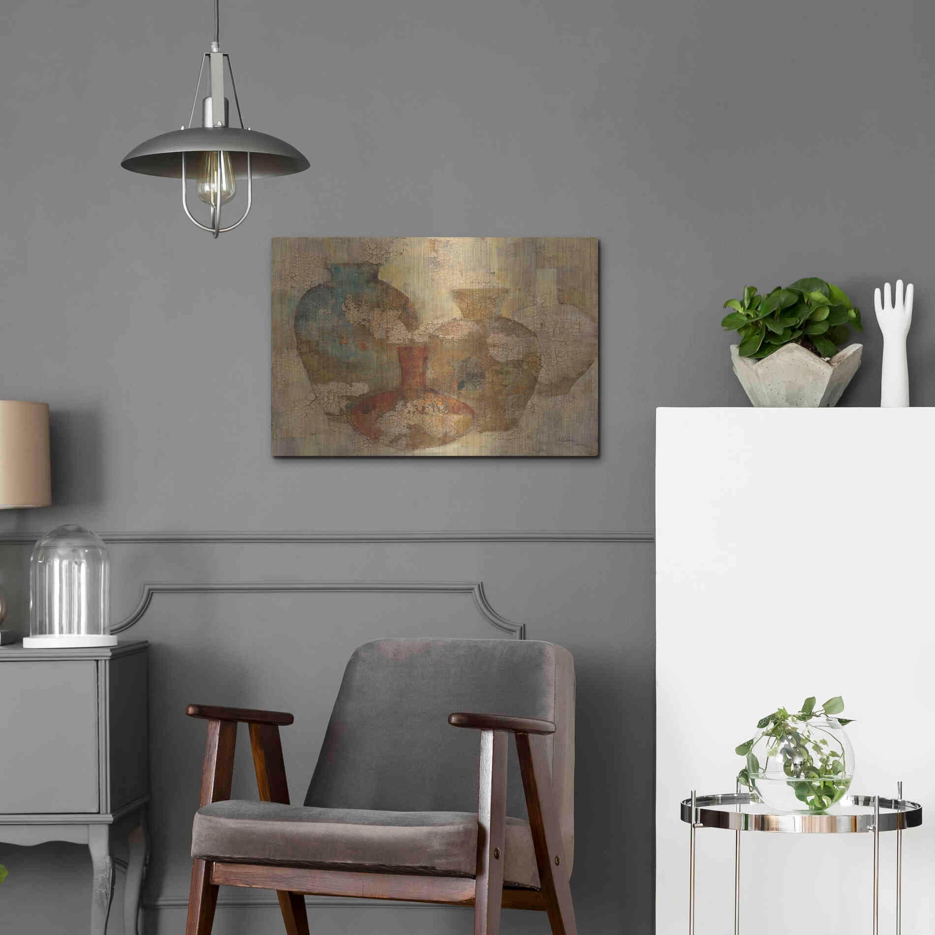 Luxe Metal Art 'Still Life Quartet' by Albena Hristova, Metal Wall Art,24x16
