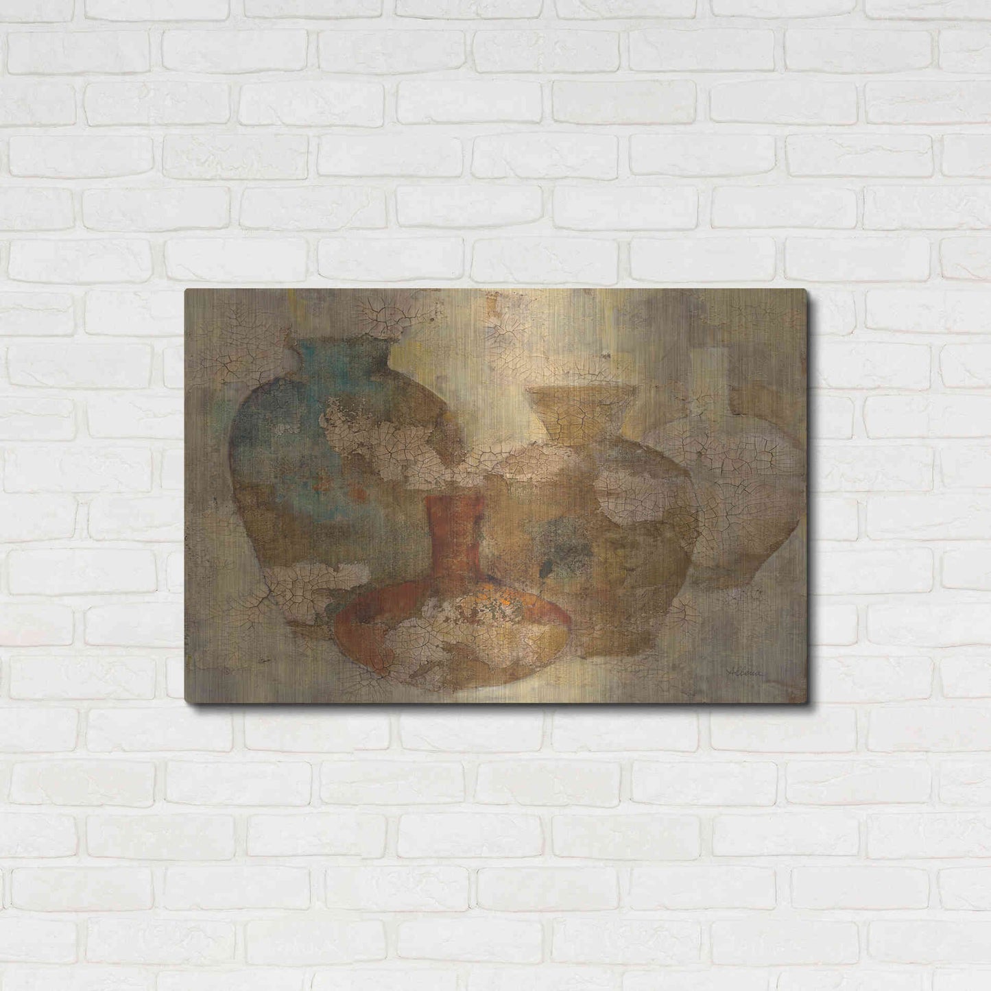 Luxe Metal Art 'Still Life Quartet' by Albena Hristova, Metal Wall Art,36x24