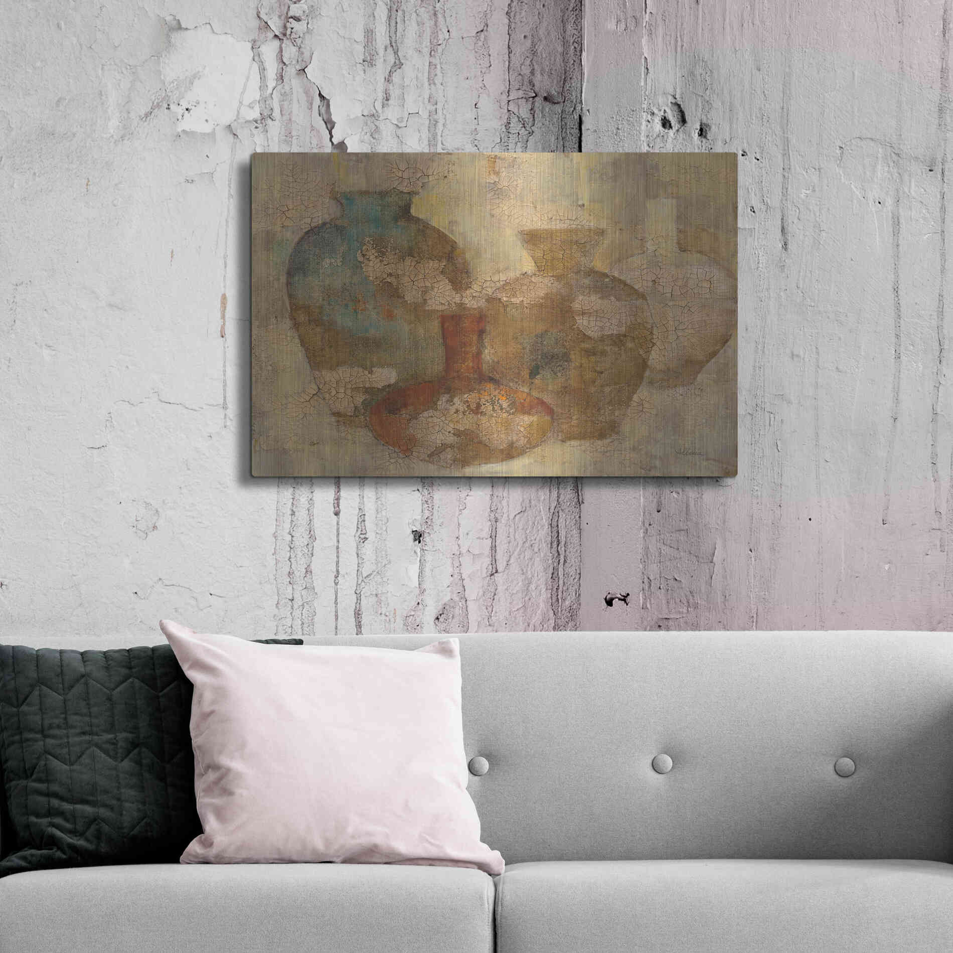 Luxe Metal Art 'Still Life Quartet' by Albena Hristova, Metal Wall Art,36x24