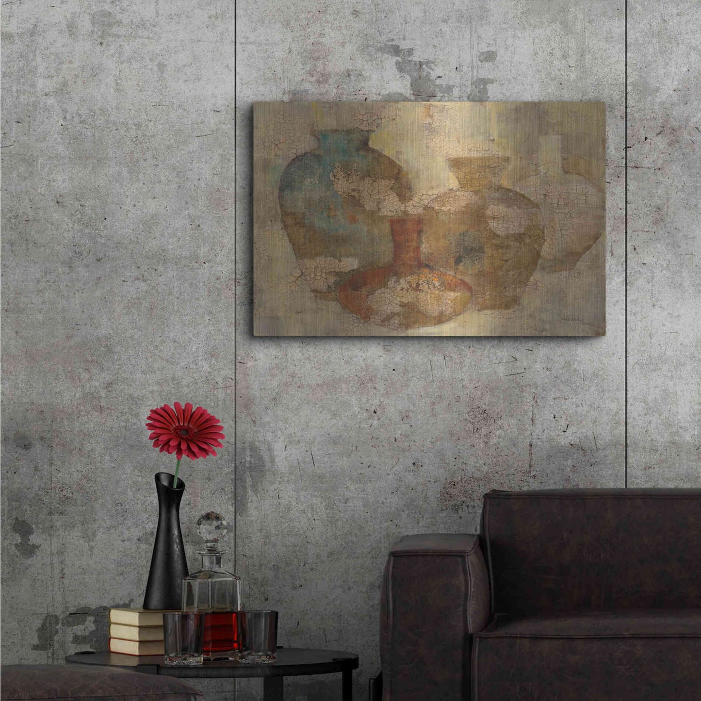 Luxe Metal Art 'Still Life Quartet' by Albena Hristova, Metal Wall Art,36x24