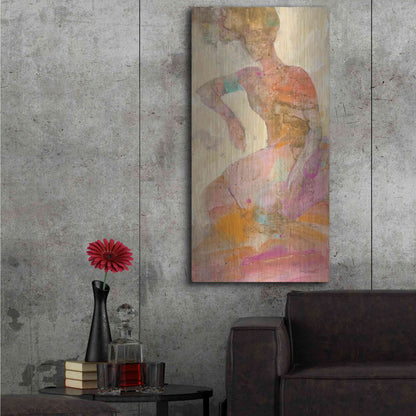 Luxe Metal Art 'Reflection II' by Albena Hristova, Metal Wall Art,24x48
