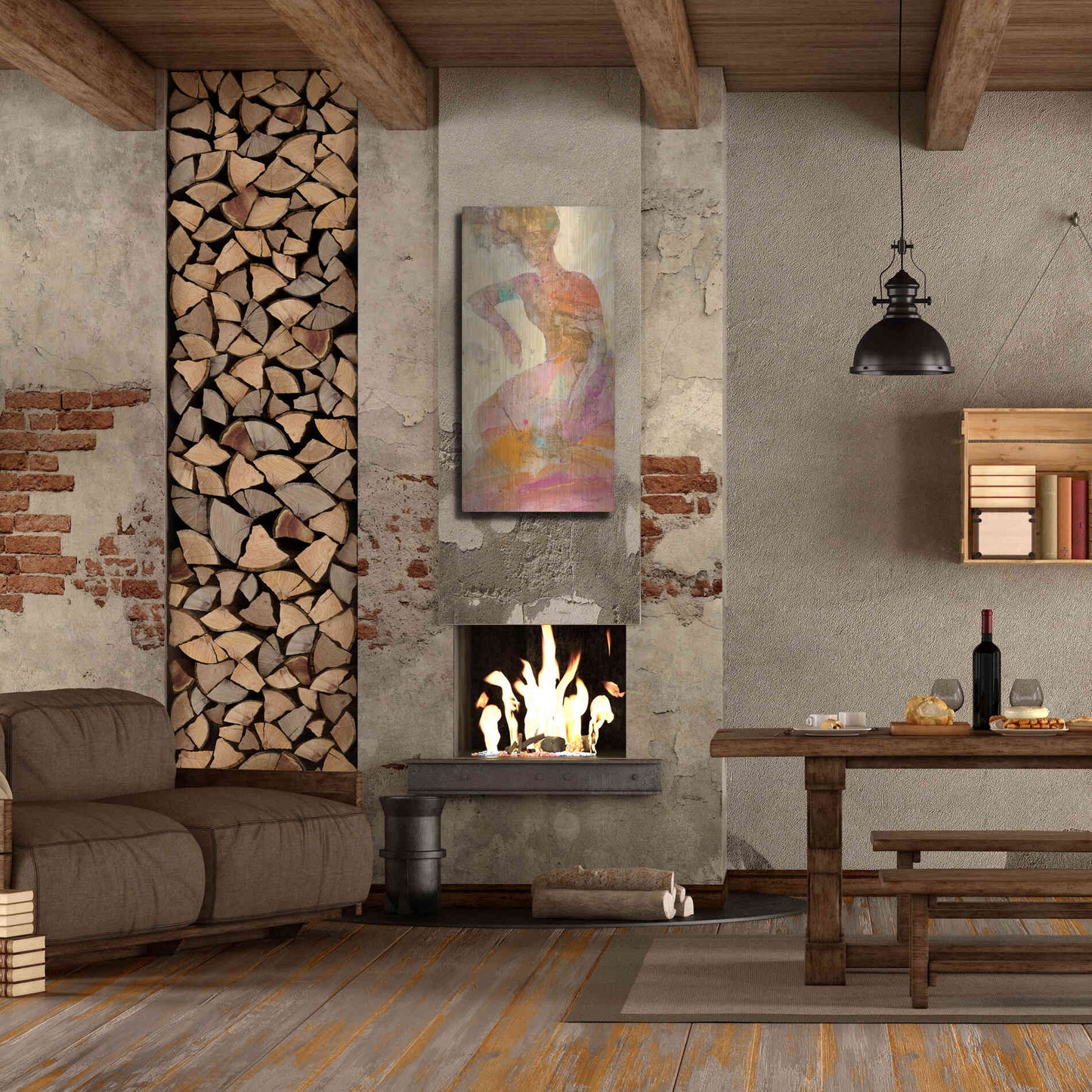 Luxe Metal Art 'Reflection II' by Albena Hristova, Metal Wall Art,24x48