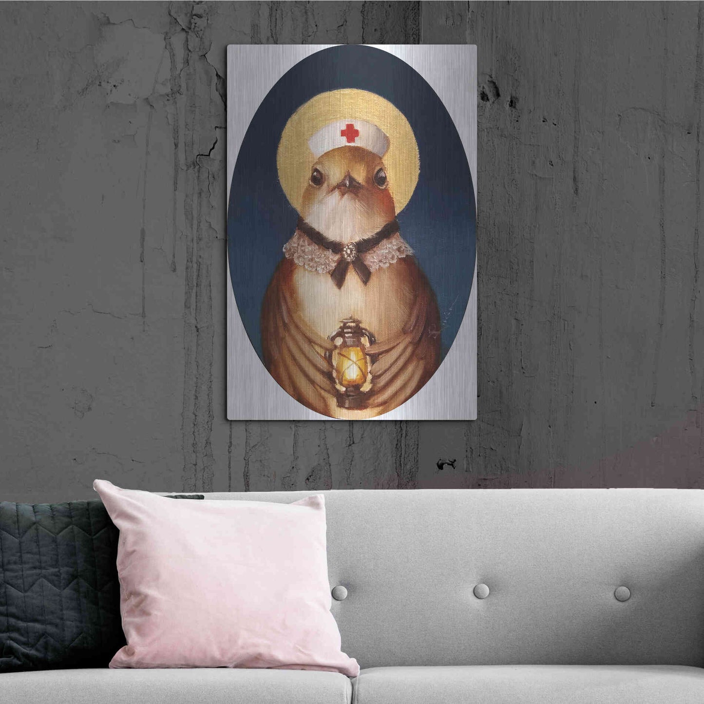 Luxe Metal Art 'Florence Nightingale' by Lucia Heffernan,24x36