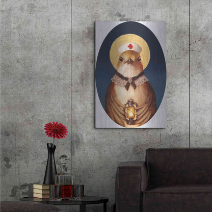 Luxe Metal Art 'Florence Nightingale' by Lucia Heffernan,24x36