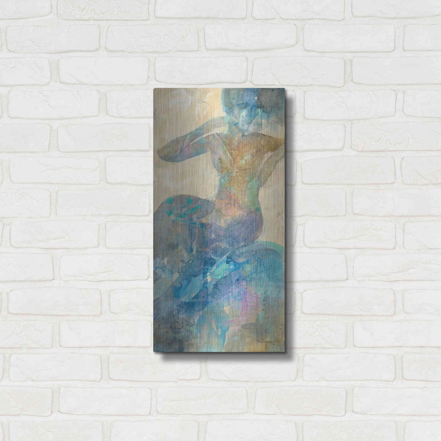 Luxe Metal Art 'Reflection I' by Albena Hristova, Metal Wall Art,12x24