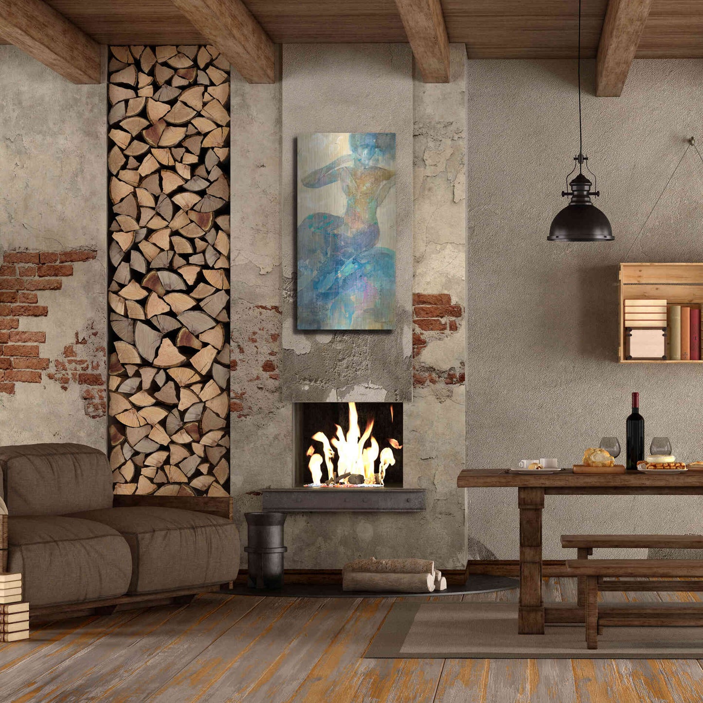 Luxe Metal Art 'Reflection I' by Albena Hristova, Metal Wall Art,24x48