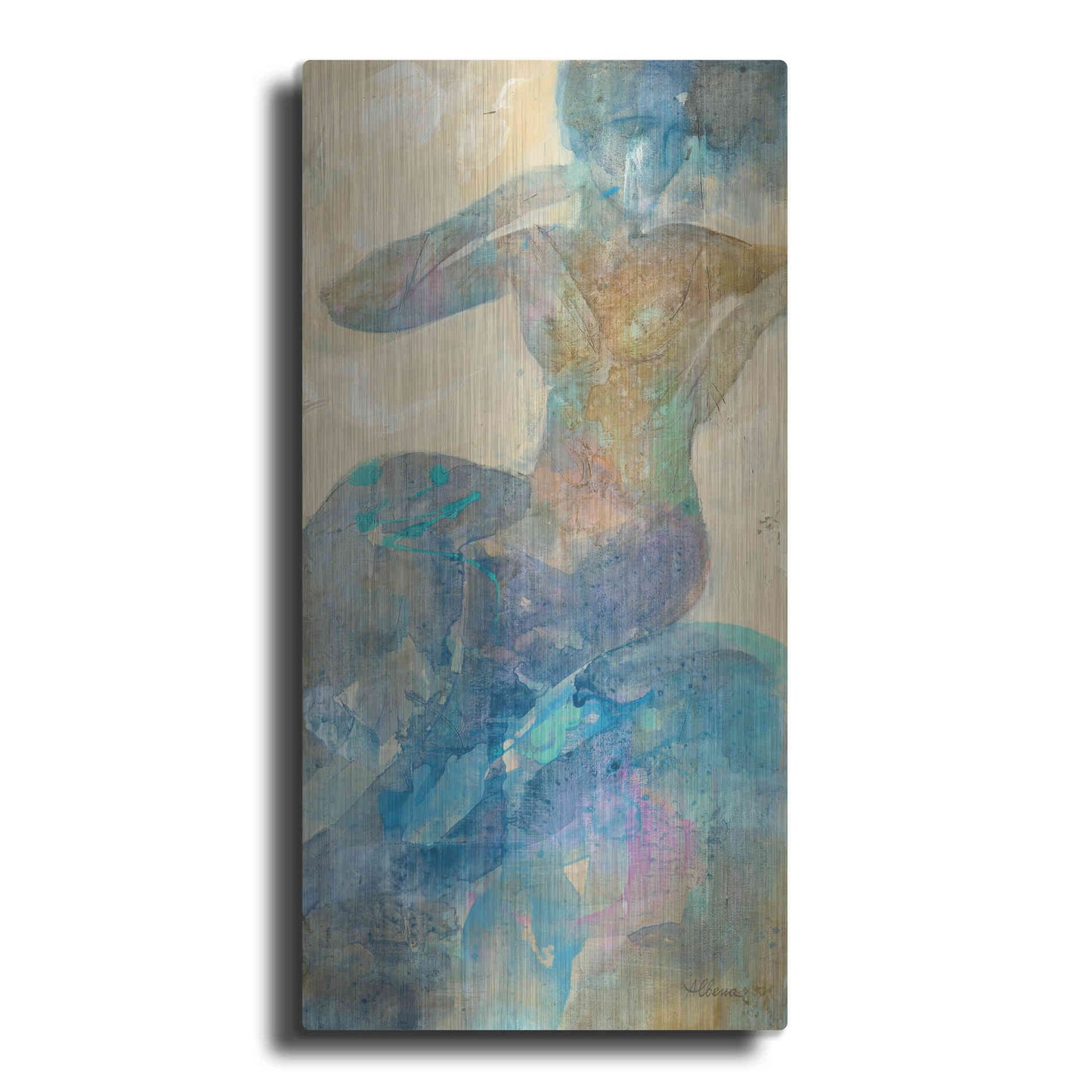 Luxe Metal Art 'Reflection I' by Albena Hristova, Metal Wall Art