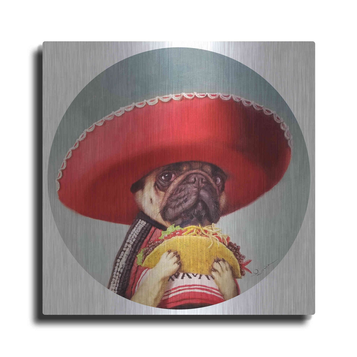 Luxe Metal Art 'Mi Taco Mi Amigo' by Lucia Heffernan