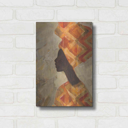 Luxe Metal Art 'African Beauty II' by Albena Hristova, Metal Wall Art,12x16