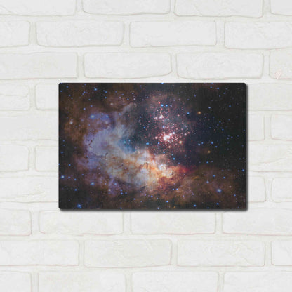 Luxe Metal Art 'Celestial Fireworks' Hubble Space Telescope, Metal Wall Art,16x12