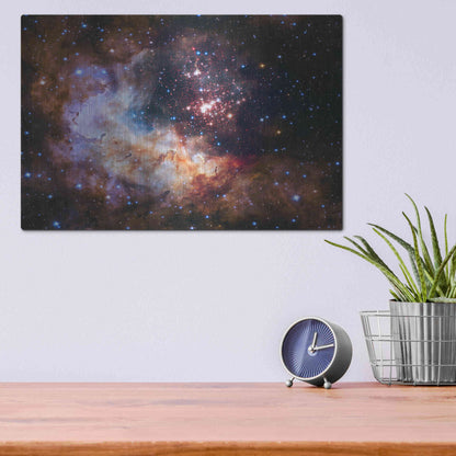 Luxe Metal Art 'Celestial Fireworks' Hubble Space Telescope, Metal Wall Art,16x12
