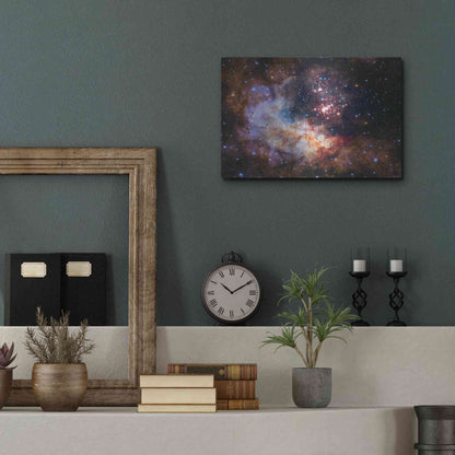 Luxe Metal Art 'Celestial Fireworks' Hubble Space Telescope, Metal Wall Art,16x12