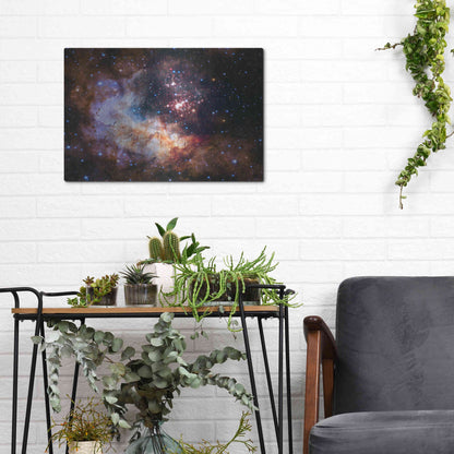 Luxe Metal Art 'Celestial Fireworks' Hubble Space Telescope, Metal Wall Art,16x12