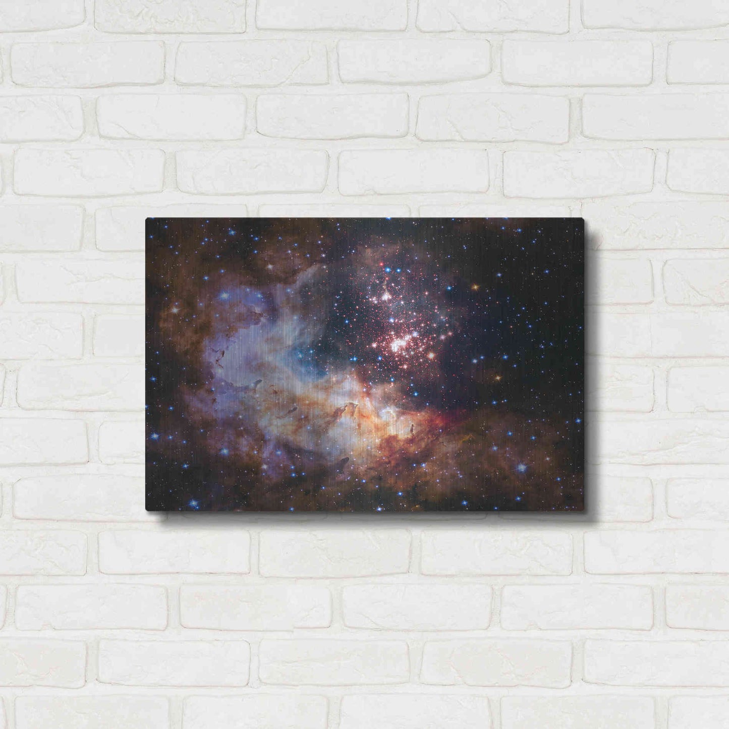 Luxe Metal Art 'Celestial Fireworks' Hubble Space Telescope, Metal Wall Art,24x16