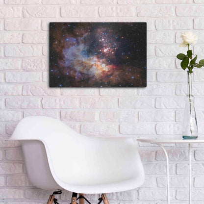 Luxe Metal Art 'Celestial Fireworks' Hubble Space Telescope, Metal Wall Art,24x16