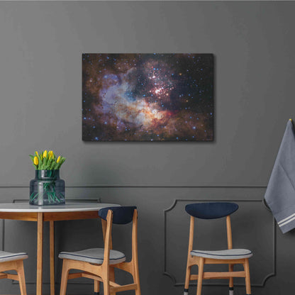 Luxe Metal Art 'Celestial Fireworks' Hubble Space Telescope, Metal Wall Art,36x24