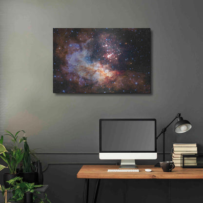 Luxe Metal Art 'Celestial Fireworks' Hubble Space Telescope, Metal Wall Art,36x24