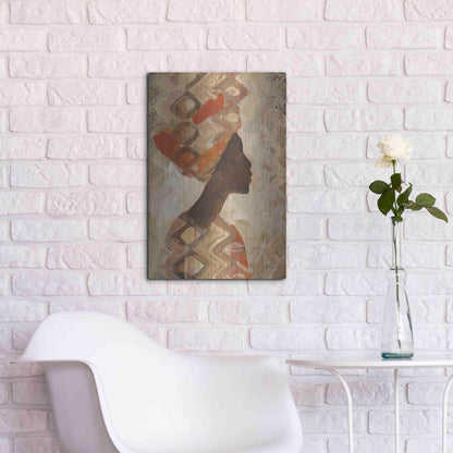 Luxe Metal Art 'African Beauty I' by Albena Hristova, Metal Wall Art,16x24