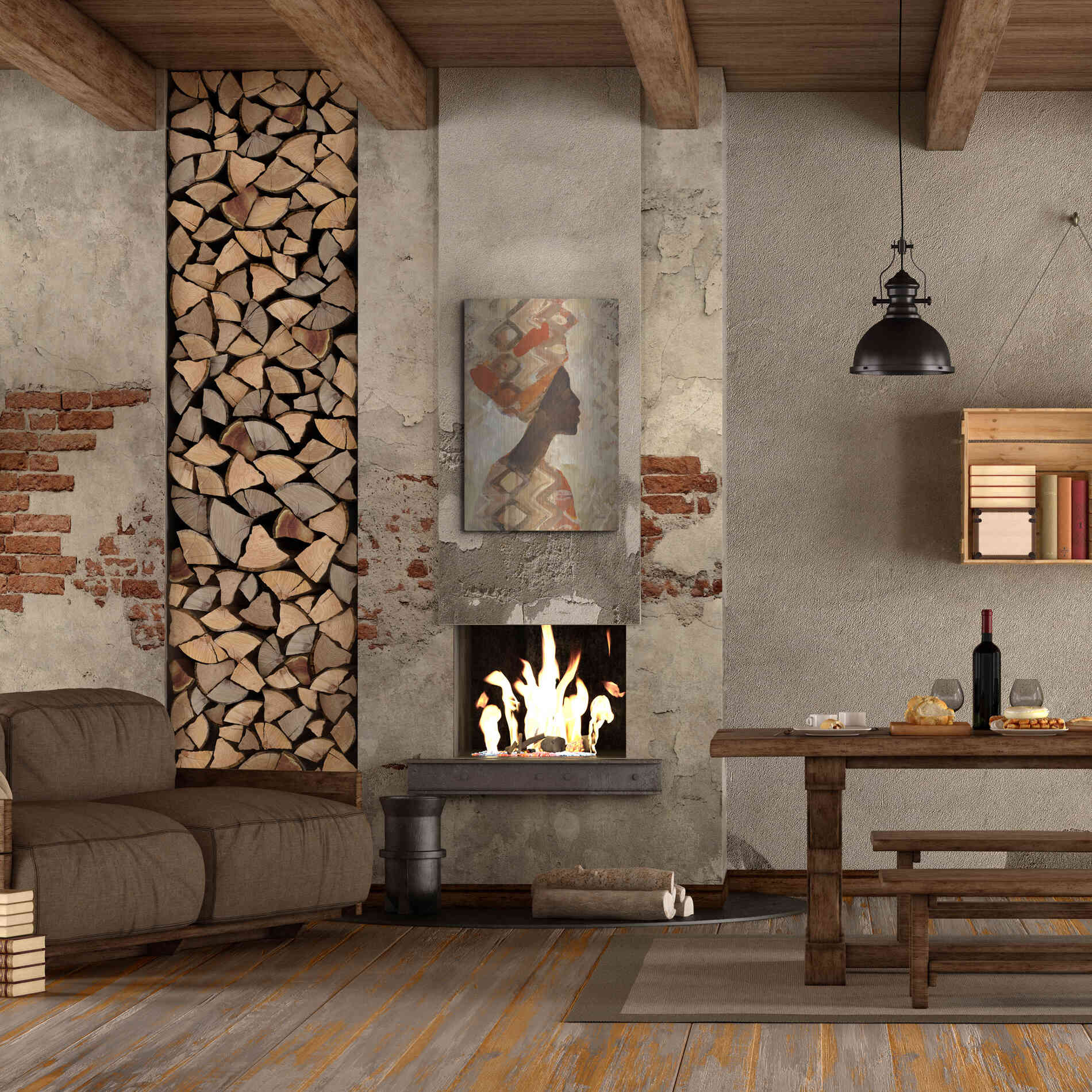 Luxe Metal Art 'African Beauty I' by Albena Hristova, Metal Wall Art,24x36