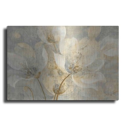 Luxe Metal Art 'Garden Whispers' by Albena Hristova, Metal Wall Art