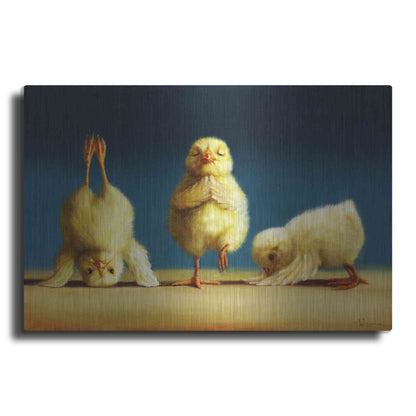 Luxe Metal Art 'Yoga Chicks' by Lucia Heffernan