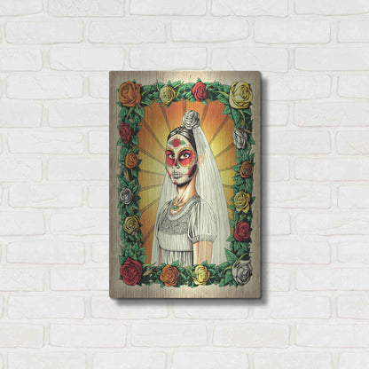 Luxe Metal Art 'Muerta Bride' by Nicholas Ivins,16x24