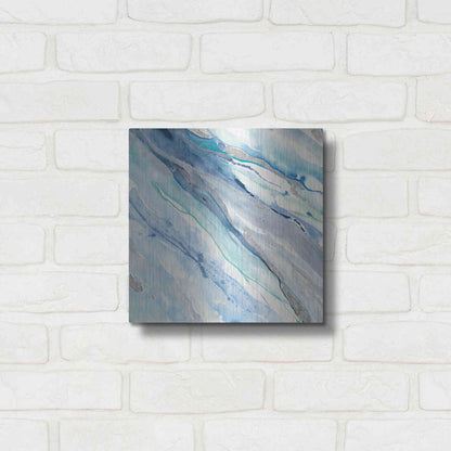 Luxe Metal Art 'Silver Spring II' by Albena Hristova, Metal Wall Art,12x12